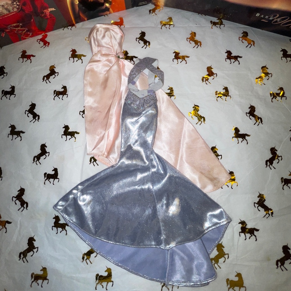 Bob Mackie Barbie dress and enchanted evening Barbie dress